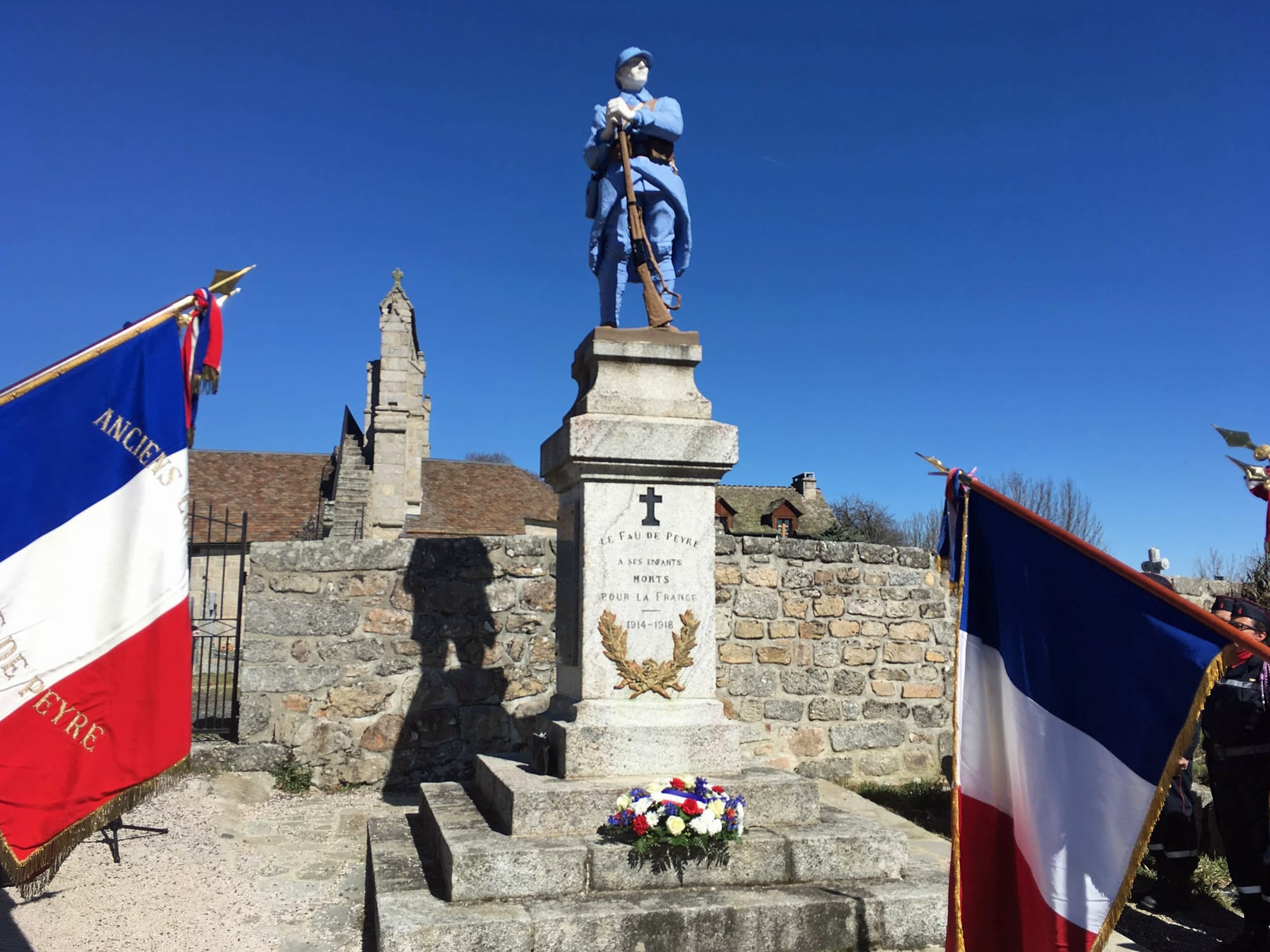 Commémoration du 19 mars 1962, au Fau de Peyre